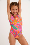 Girls' BALOO UMBALA print swimsuit