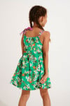 Girls' BAPO KELEPOA green floral mini dress