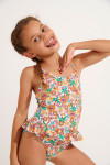 Girls' LEAFY DAISYDREAM floral swimsuit