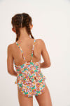 Girls' LEAFY DAISYDREAM floral swimsuit