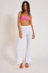 NAOLIA MAXIDAISY white crochet beach trousers