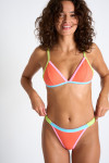 TANEOFIABA SANTACOLOR 2-piece coral swimming costume