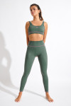 Khaki sportlegging WELLNESS AETO