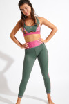 WLLSHINE BOWS khaki sports bra