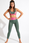 WLLSHINE BOWS khaki sports bra