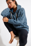 JAYPEAK BRADLEY glacier blue quilted sweatshirt