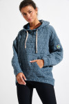 JAYPEAK BRADLEY glacier blue quilted sweatshirt