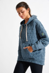 JAYPEAK BRADLEY glacier blue quilted sweatshirt