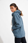 JAYPEAK BRADLEY glacier blue quilted sweatshirt