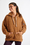 JAYPEAK BRADLEY taupe quilted sweatshirt