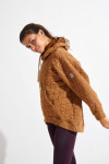 JAYPEAK BRADLEY taupe quilted sweatshirt