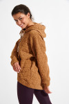 JAYPEAK BRADLEY taupe quilted sweatshirt