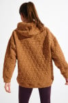 JAYPEAK BRADLEY taupe quilted sweatshirt