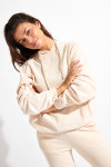 Ecru oversized sweatshirt KEYSTONE BRADLEY