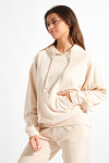 KEYSTONE BRADLEY oversized ecru sweatshirt