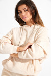 KEYSTONE BRADLEY oversized ecru sweatshirt