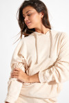 Ecru oversized sweatshirt KEYSTONE BRADLEY