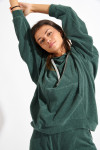 KEYSTONE BRADLEY oversized green sweatshirt