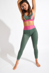 Leggings deportivos caqui WELLSHINE EKARA