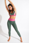 Leggings deportivos caqui WELLSHINE EKARA