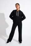 BAYJOY FLOWEGA black straight-leg jogging trousers