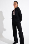 BAYJOY FLOWEGA black straight-leg jogging trousers