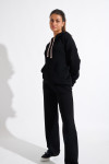 BAYJOY FLOWEGA black straight-leg jogging trousers