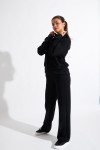 BAYJOY FLOWEGA black straight-leg jogging trousers