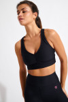 Brassière de sport noire FLOW WELLBLISS