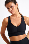 Reggiseno sportivo nero FLOW WELLBLISS