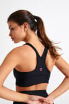 Reggiseno sportivo nero FLOW WELLBLISS