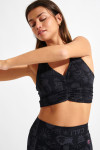 Reggiseno sportivo nero WELLZEN FLOW