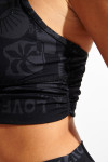 Reggiseno sportivo nero WELLZEN FLOW