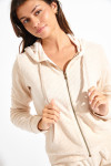 KEYSTONE FRESCO ecru ribbed jacket