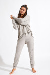 Pantaloni da jogging cargo beige HOWARD PEBBLE