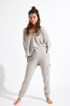 Pantaloni da jogging cargo beige HOWARD PEBBLE