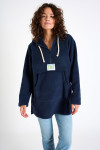 SNOWBOWL ISILA long navy blue fleece sweatshirt