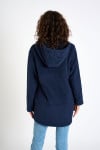 SNOWBOWL ISILA long navy blue fleece sweatshirt