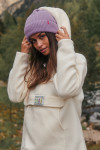 SNOWBOWL ISILA long ecru fleece sweatshirt