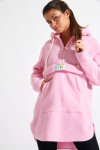 Maglione lungo in pile rosa SNOWBOWL ISILA