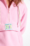 SNOWBOWL ISILA long pink fleece sweatshirt