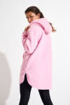 Maglione lungo in pile rosa SNOWBOWL ISILA