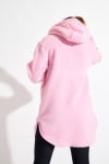 Maglione lungo in pile rosa SNOWBOWL ISILA