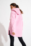 Maglione lungo in pile rosa SNOWBOWL ISILA