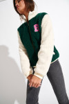 BERKSHIRE MONTEBELLO bottle green baseball jacket