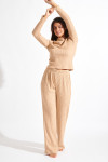 MYLAR GINGER black ribbed trousers