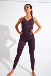 WELLNESS POWER plum yoga suit