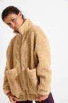 Chaqueta polar camel de rizo CARNIGHT SAIKO