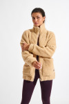 Chaqueta polar camel de rizo CARNIGHT SAIKO