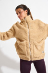 Chaqueta polar camel de rizo CARNIGHT SAIKO